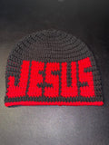 Jesus Crochet Beanie – Handmade Faith Streetwear Hat