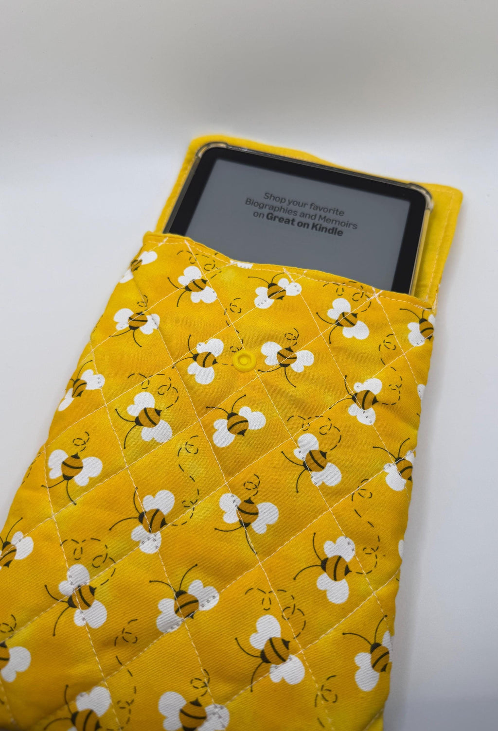 Handmade Padded Kindle Sleeve - Protective E-Reader Case