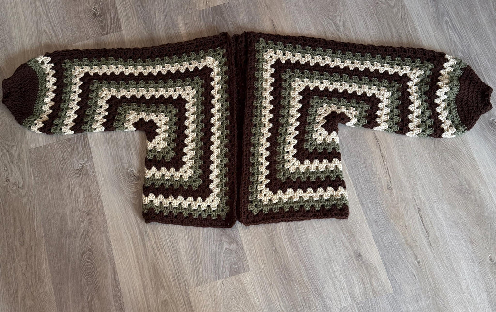 Handmade Crochet Cardigan – Custom Boho Knit Sweater