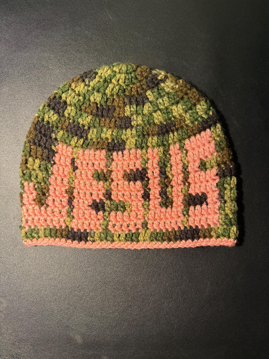 Jesus Crochet Beanie – Handmade Faith Streetwear Hat