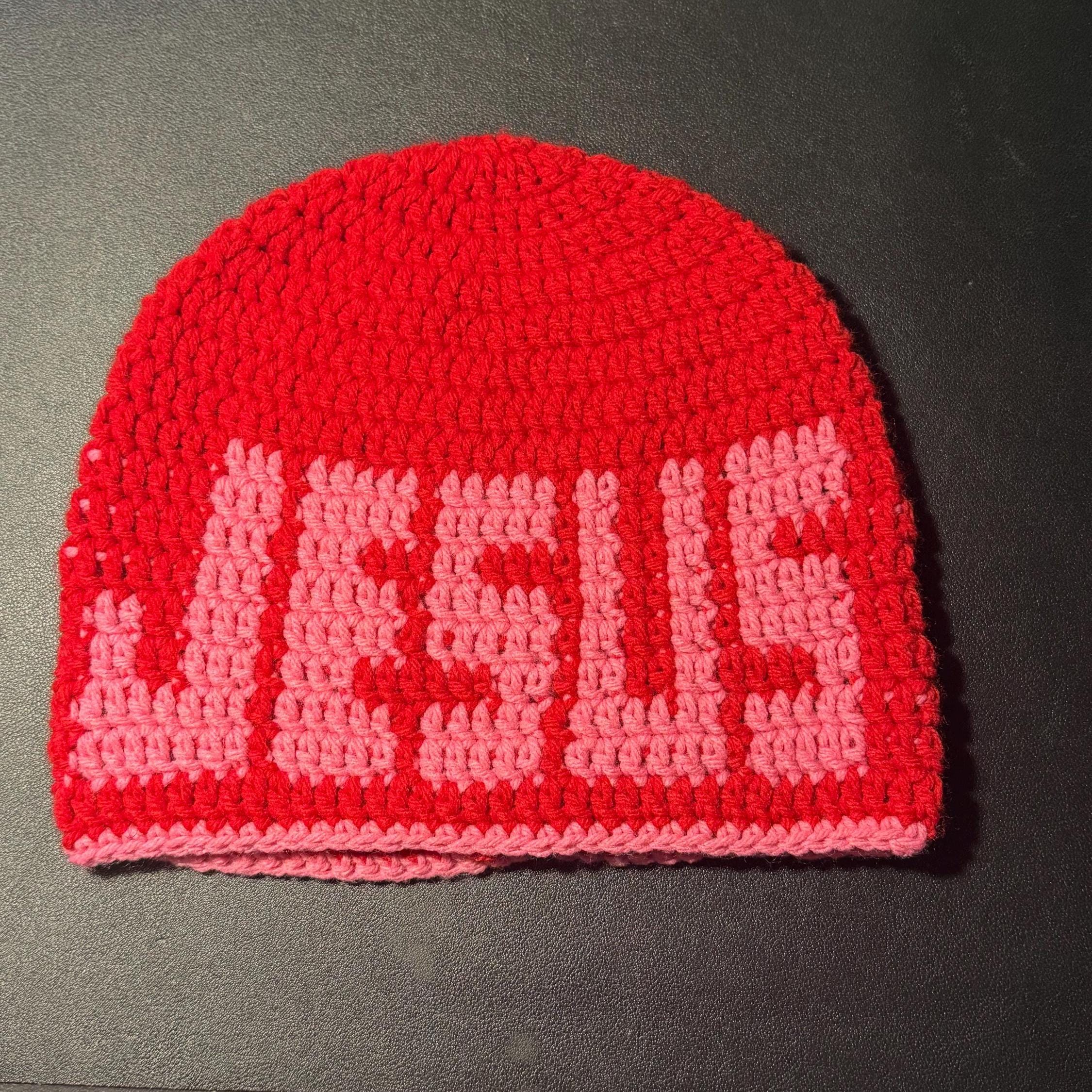 Jesus Crochet Beanie – Handmade Faith Streetwear Hat